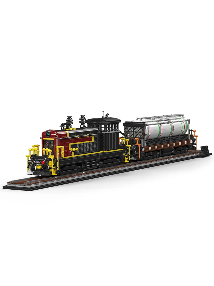 Mould King 12052 Technische Eisenbahn-Spielzeuge Die SW1200 Diesellokomotive Baustein-Set Lokomotivmodell Bausteine Kinder Weihnachtsgeschenk