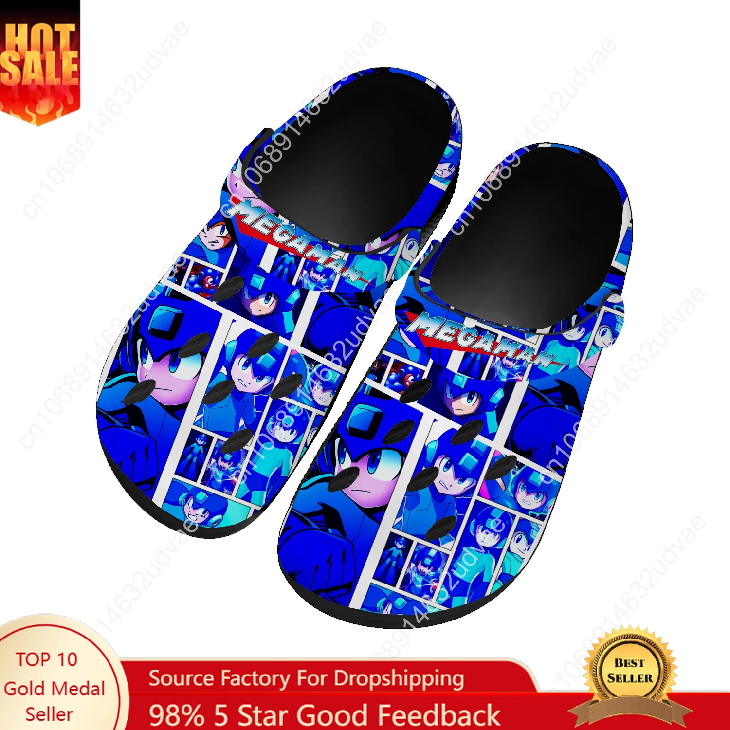 

Megaman Water Shoes Mens Womens High Quality Fashion Home Garden Clogs Customizd Sandals Beach Breathable Hole Slippers