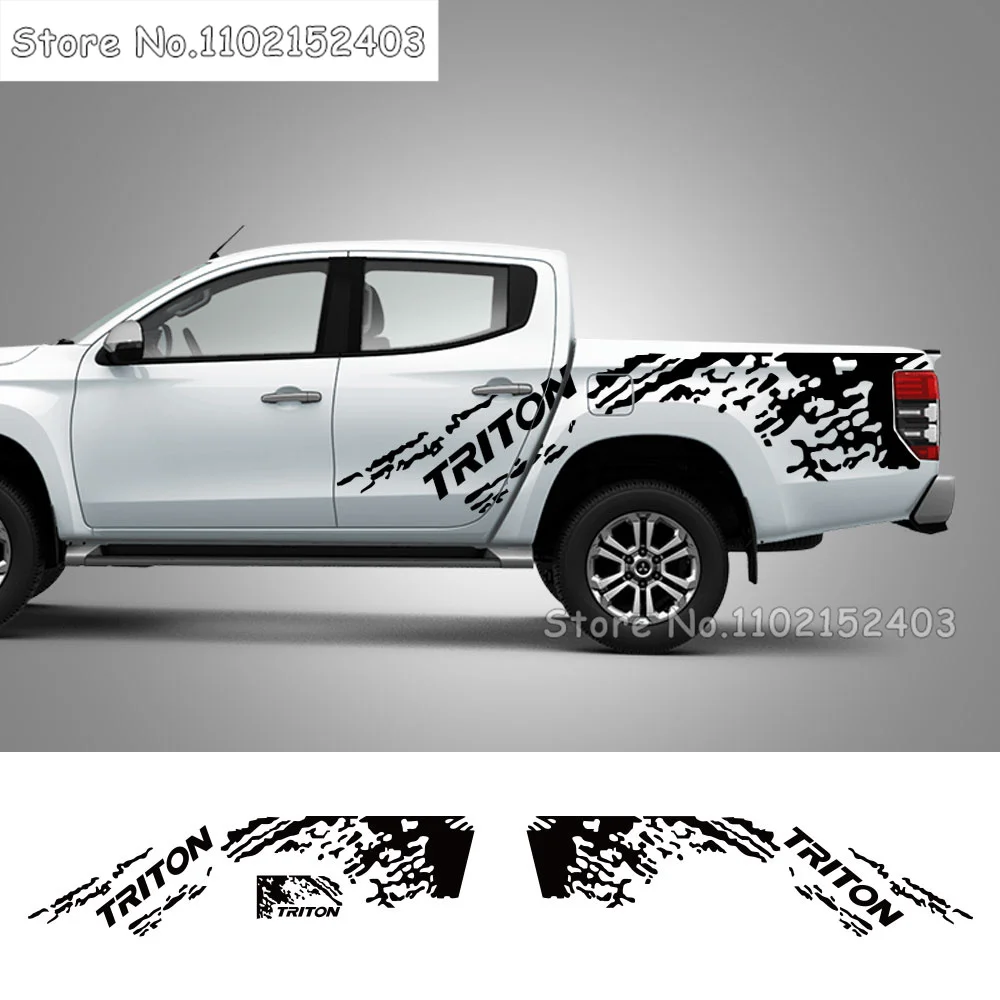 body-side-stickers-for-mitsubishi-triton-l200-truck-graphics-splash-grunge-decor-decal-trunk-vinyl-cover-auto-diy-accessories