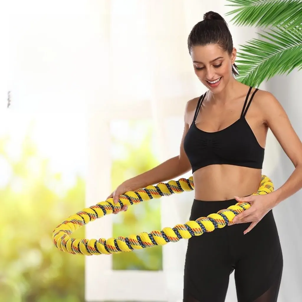 Frauen Fitness Hula Hoop 10 kg Gewichteten Bauch Abnehmen Übung Heavy Duty Taille Trimmer Neue Stil Sportswear Top