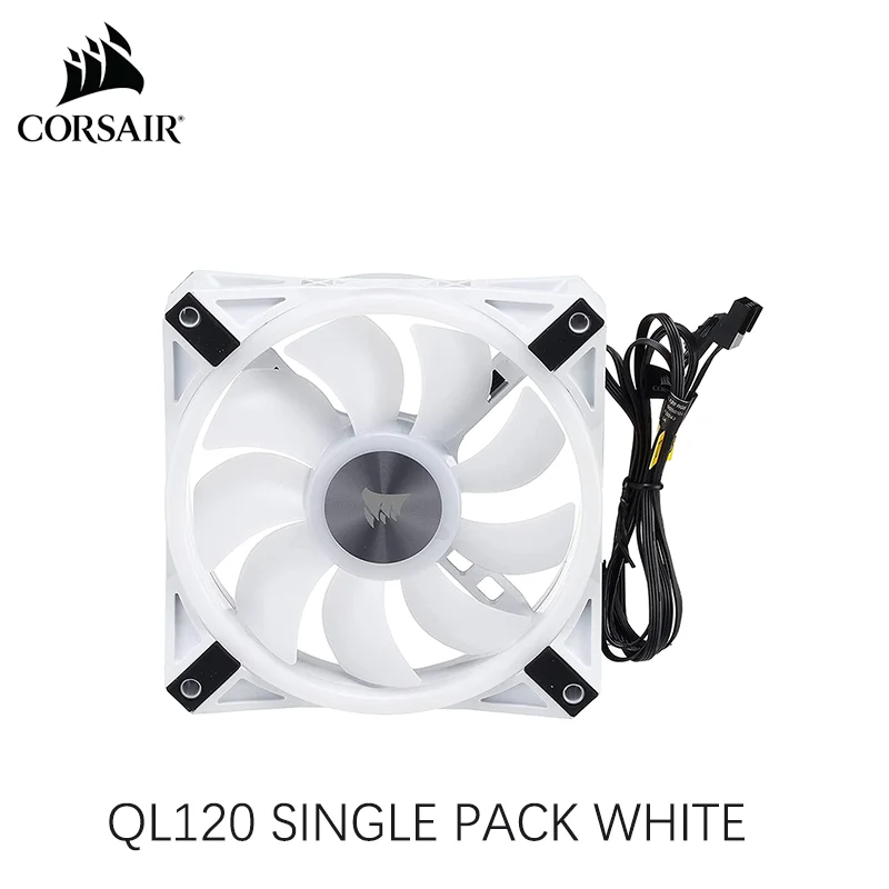 Corsair Fan QL Series Ql120 Single pack FAN --Black/White LL Series LL120 Single pack FAN --Black/White