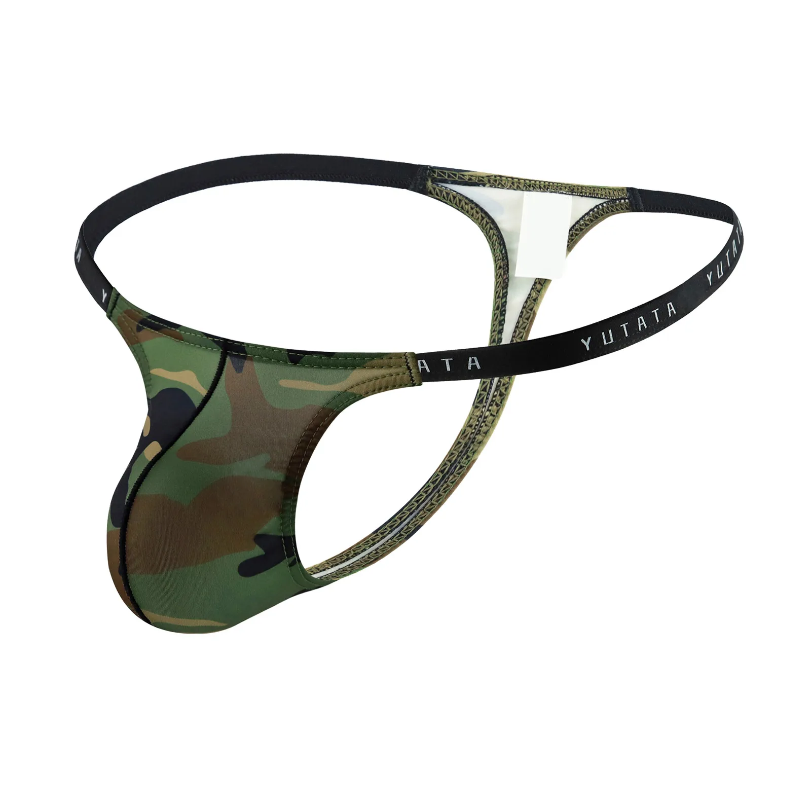 

Camo Mens Thong Underwear Low Rise U Pouch Sexy Military Lingerie G String Tactical Erotic Underwear Army Print Male Panties