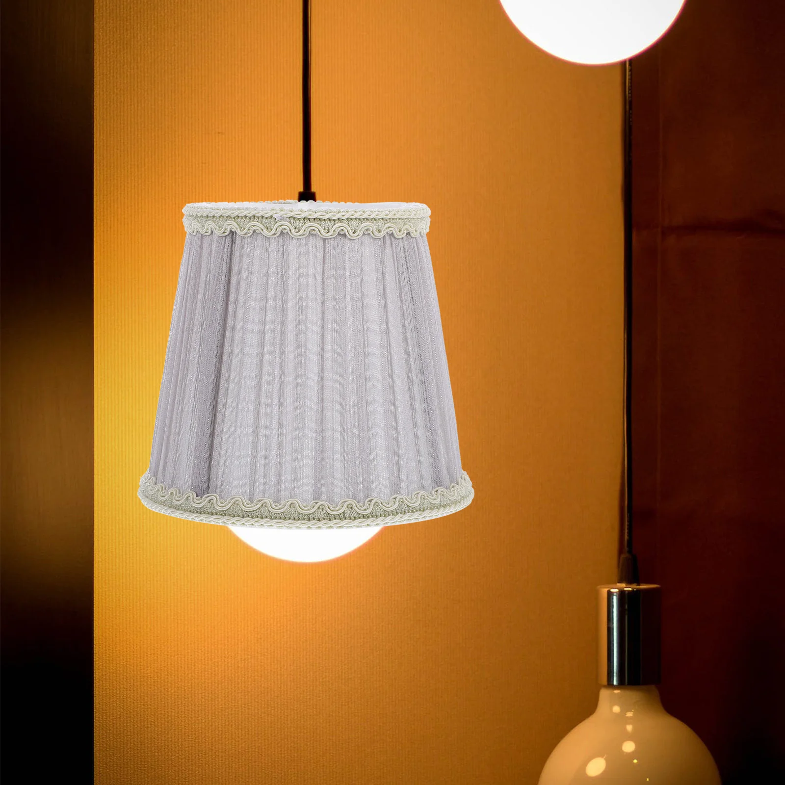

European Style Lamp Shade Desktop Lampshade Exquisite Design Easy Installation for Bedroom Living Room Lamp Accessory