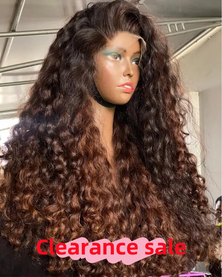 Peruca dianteira do laço encaracolado Kinky para mulheres, cabelo do bebê, resistente ao calor, sintético, pré-arrancado, sem cola, alta qualidade, diariamente, marrom, 180 Densidade