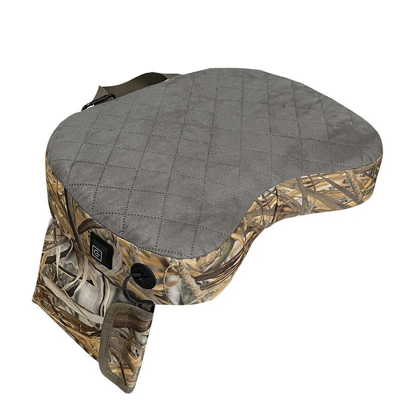 Stadium Seats Cushion Portable Heated Seats Pads Three Gears Temperature Adjustable Seats Cushion ,Leaf Camouflage