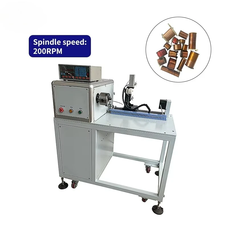 Máquina de enrolamento de bobina de fio plano de cobre de 50 m2, operação fácil para fazer bobinas de transformador com componentes de núcleo de motor