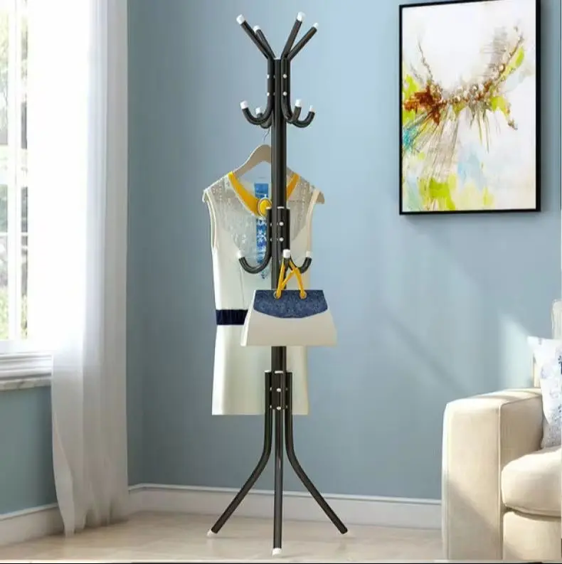 Stehender Metall-Kleiderständer, Freistehender Boden-Kleiderorganizer, Eingangsbereich-Schuhregal, Möbel für Schlafzimmer und Wohnzimmer