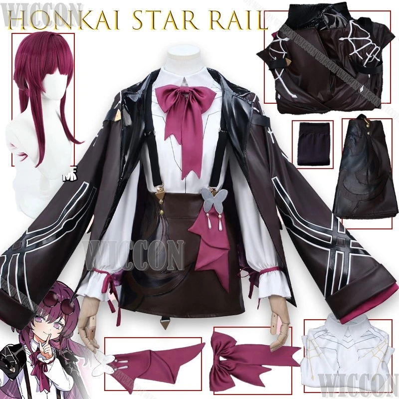 

‌ ‌ ‌ ‌ ‌ Honkai Star Rail Kafka Little Cat Series Одежда для косплея Аниме Экипировка Полный комплект Disfraz Хэллоуин Mujer Одежда Comic Con