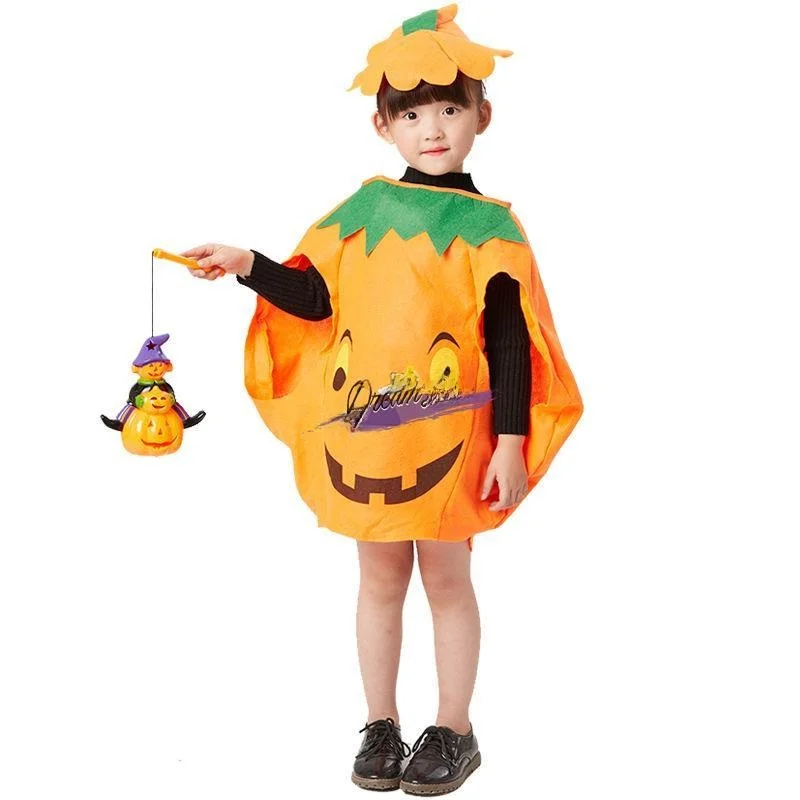 

Halloween Children's Pumpkin Costume Set Boys Girls Kindergarten Dance Performance Props Elementary School Students Show