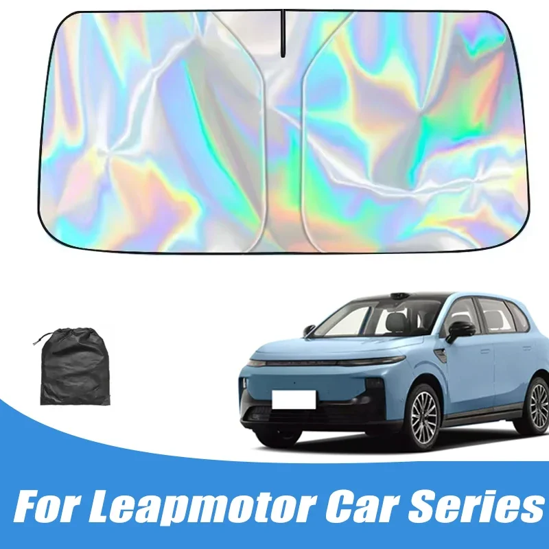 

For Leapmotor T03 S01 C11 C10 C16 T03L E10 A10 D199 Lafa5 Car Sun Visor Windshield Sunshade Heat Insulation Auto Accessories