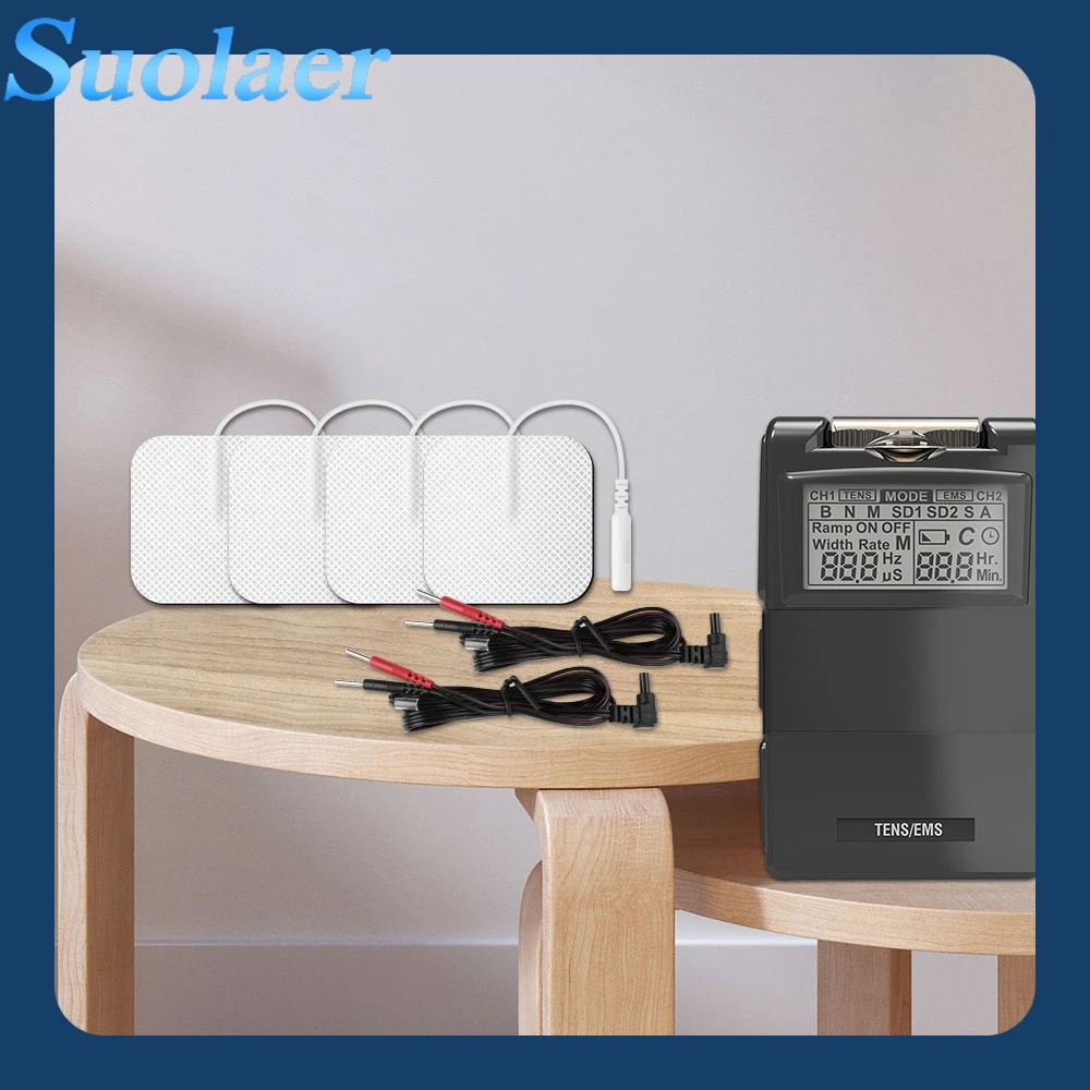 

Электростимулятор мышц EMS, профессиональный физиотерапевтический аппарат Tens, электронный акупунктурный обезболивающий электрический массажер для тела