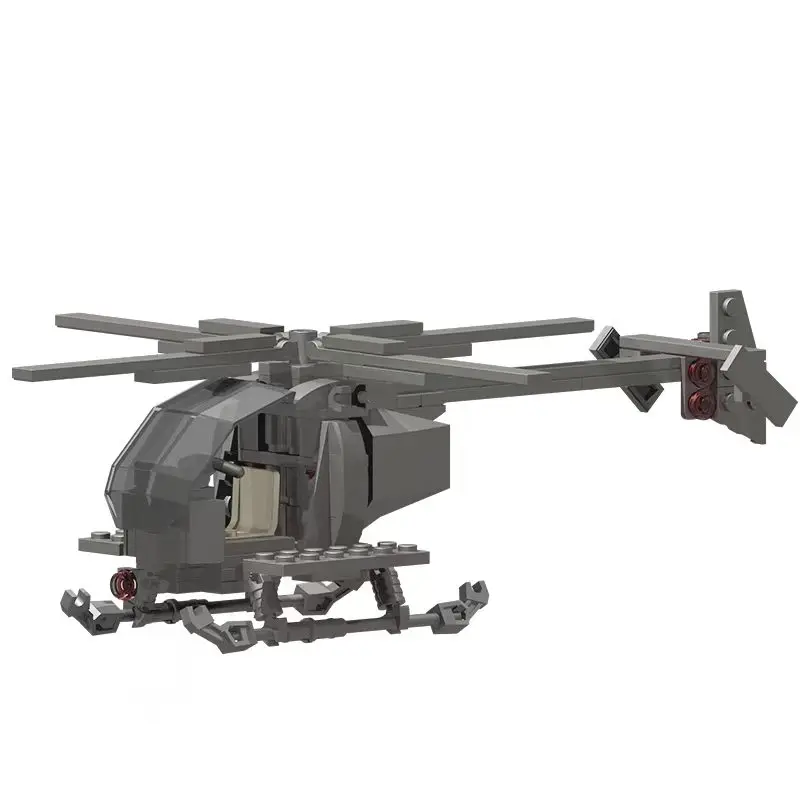Bird Helicopter Special Forces MOC Lego Military Anti-Terrorist Figures SWAT H-6 Assembly Toy Model
