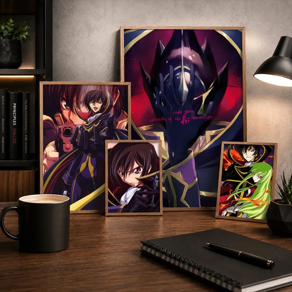 Code G-Geass Zero Art Anime Painting Calligraphy Canvas Painting Art for Bedroom Room Home Decor Wall Decoration Decals