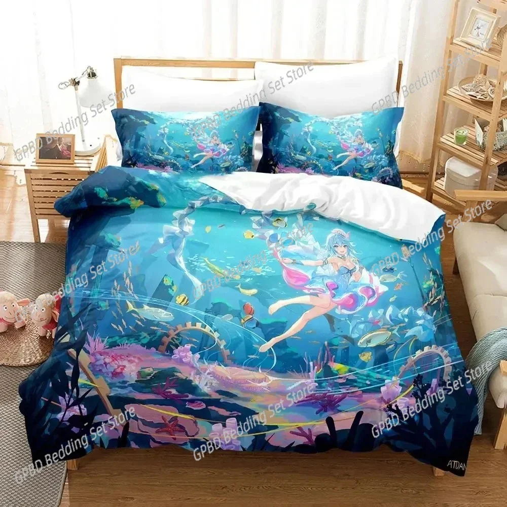 Anime Pixiv Fantasia T Bedding Set Duvet Cover Bed Set Quilt Cover Pillowcase Comforter king Queen Size Boys Adult Bedding Set