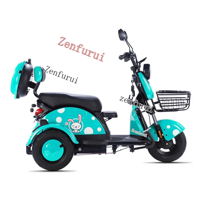 Export Electric Tricycle Elderly Tricycle Pick-up Children's Household Electric Car Fashion Electric Battery Tricycle