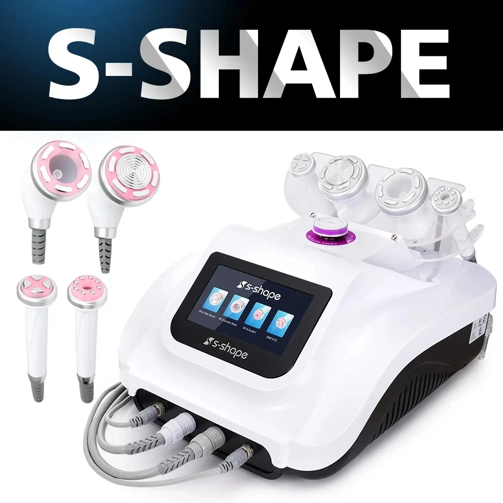 S-SHAPE 30K Ultrasound Cavitation Weight Loss RF Slimming EMS Electroporation Vacuum Suction Body Face Skin Care Machine 2024