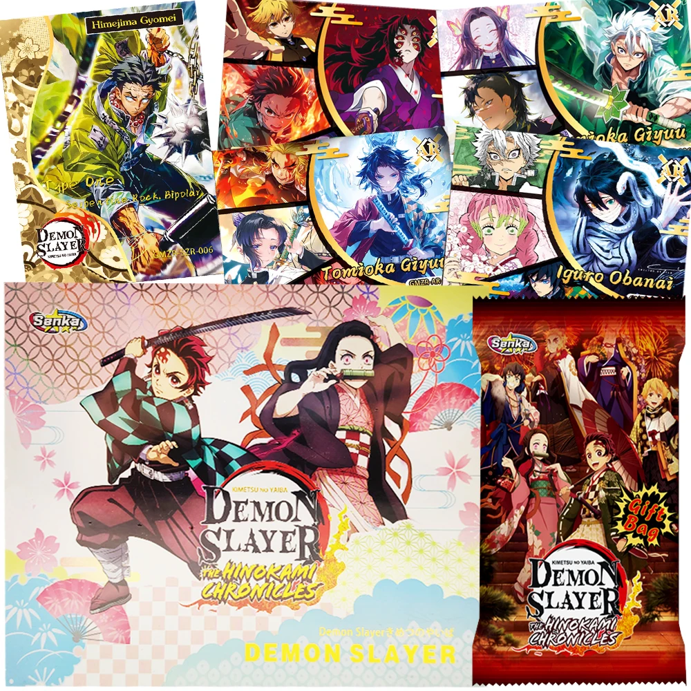 

Demon Slayer Collection Cards for Fans High Quality Rare Limited Anime Protagonist Visual Art Ink Painting Cards Popular Gifts