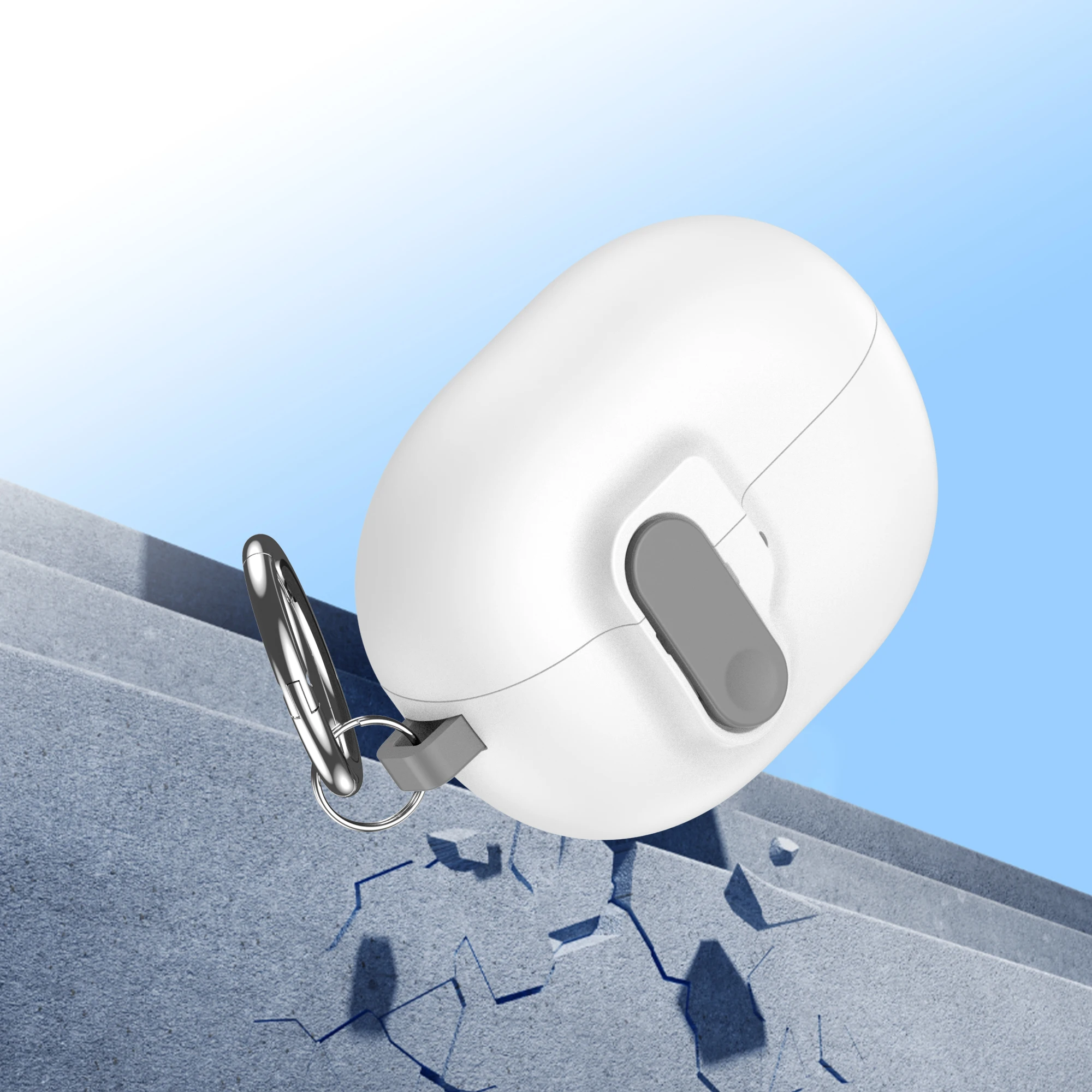 غطاء قفل أمان لهاتف هواوي freebuds Pro 4/3 حافظة رقيق رمادي صلب حافظة بلوتوث لاسلكية فاخرة لسماعات freebuds Pro 4/3