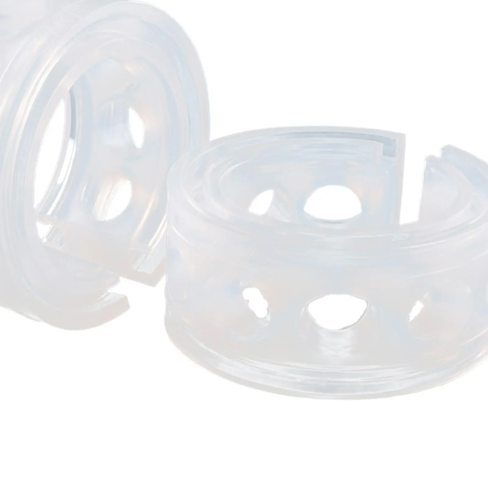 1 Pair Transparent Universal Car Shock Absorber TPE Spring Buffers Power Cushion
