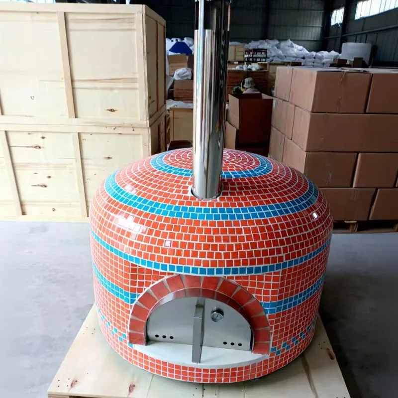 High Quality Outdoor Brick Pizza Oven 500 Degree Wood Fired Burning Pizza Ovens for Restaurant Customized