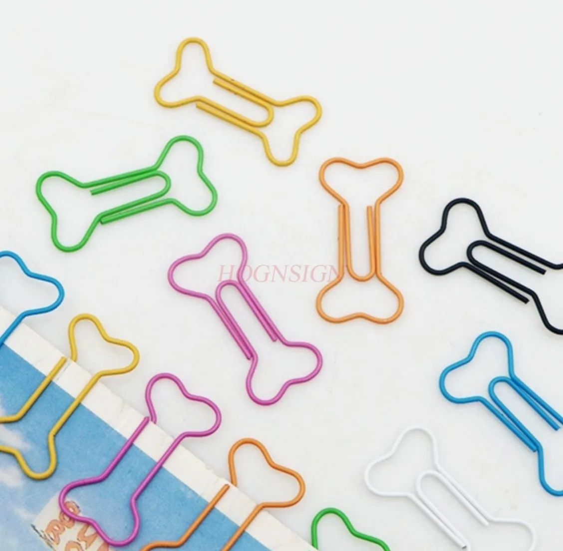 

20 шт. офисное хранилище, подарок, металл, скрепка для бумаг из кости, милая скрепка для бумаг, креативная скрепка, невидимый экспорт