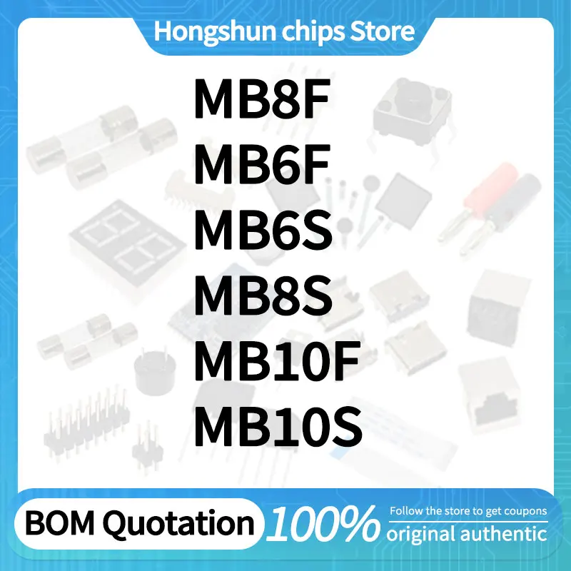 100 Pcs MB6S MB6F M…
