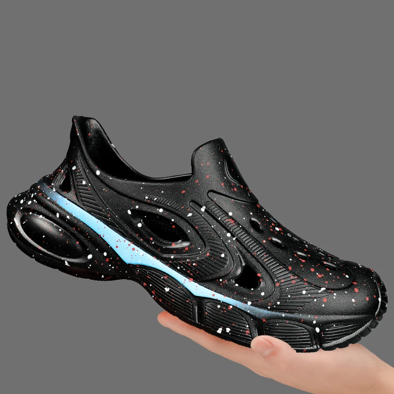 

Летние резиновые сандалии с широким носком для мужчин, сабо, садовая обувь, Zuecos Hombre Cholas, мужские слипоны, обувь для пляжной рыбалки