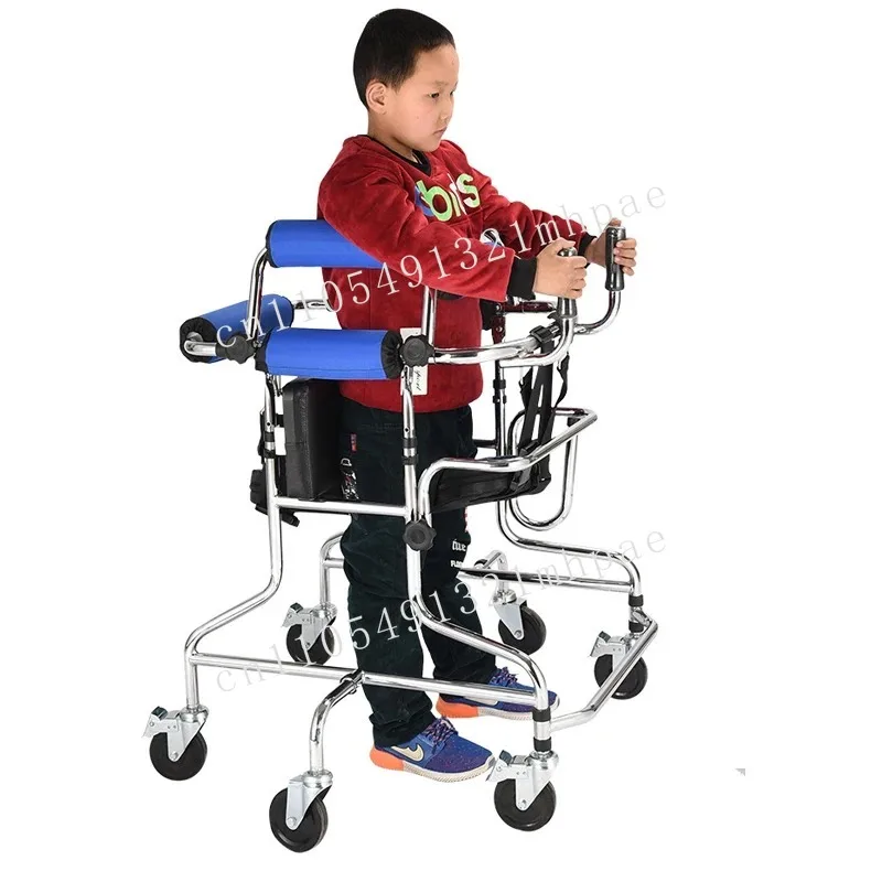 

2025 new children with cerebral palsy anti-rollover anti-rear wheel walker rehabilitation training stand