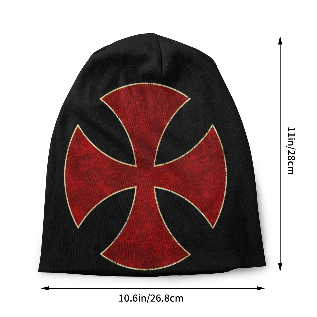 Knights Templar Skullies Beanies Fashion Hats Crusader Cross Thin Bonnet Special Caps Men Women's Earmuffs