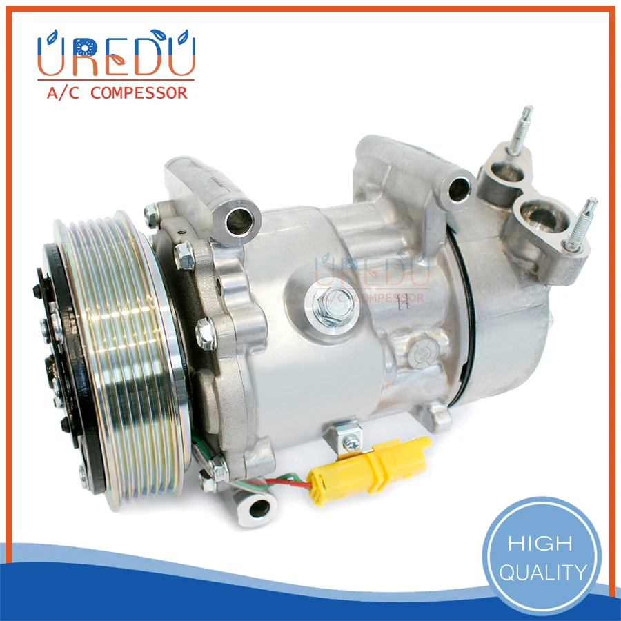 

AC Compressor for Peugeot 206 307 / Citroen Fiat 5215310145 6453QE 6453QH 6453QG 9655191680 1450 1908 1449 SD6V12 6453XJ 12V