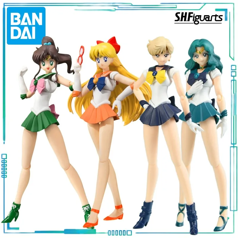 

BANDAI Genuine S. H. Figuarts Series Movable Toys Pretty Girl Warrior Series Sailor Jupiter，Sailor Venus ，sailor Uranus Model
