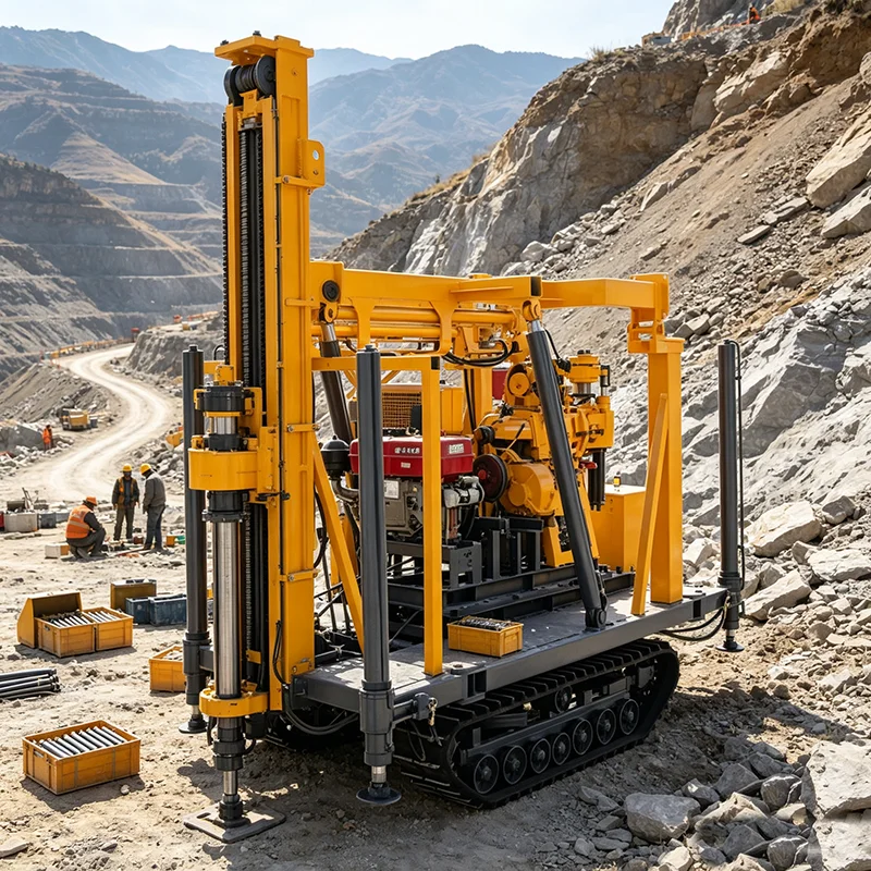 Hydraulic Diamond Core Drilling Rig 500m Truck Mounted Rock Core Sampling Drill for Mineral Exploration