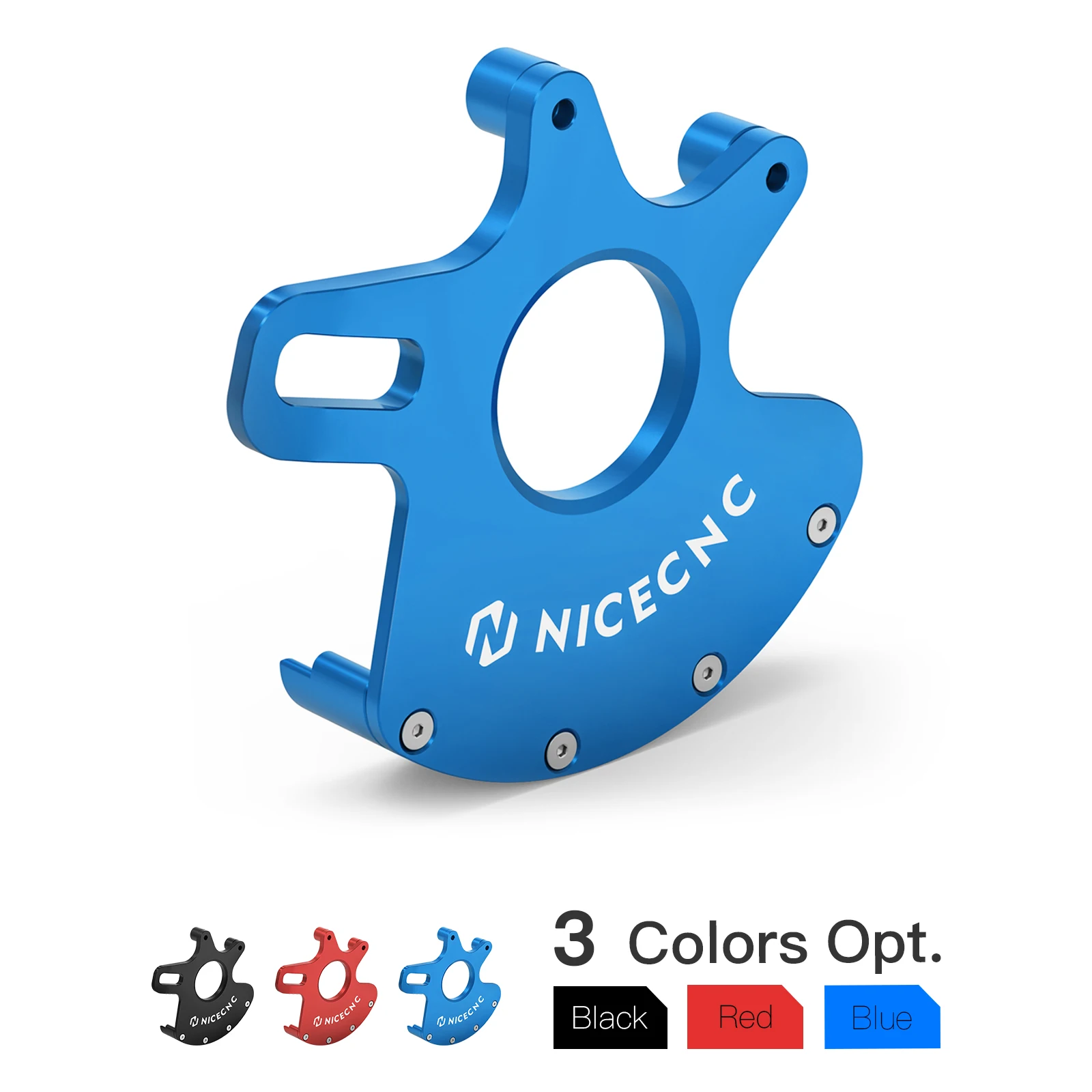 

NICECNC For Yamaha Raptor 700 Brake Caliper Bracket For Raptor 700 700R 2006-2012 Rear Disc Rotor Cover Aluminum ATV Accessories