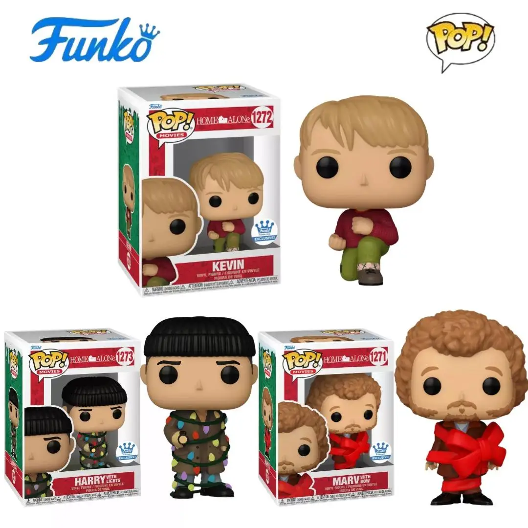 Home Alone Series Marv مع القوس عمل الشكل هاري كيفن أنيمي الشكل فانكو البوب نموذج طبعة محدودة جمع لعبة هدية الأصلي #1