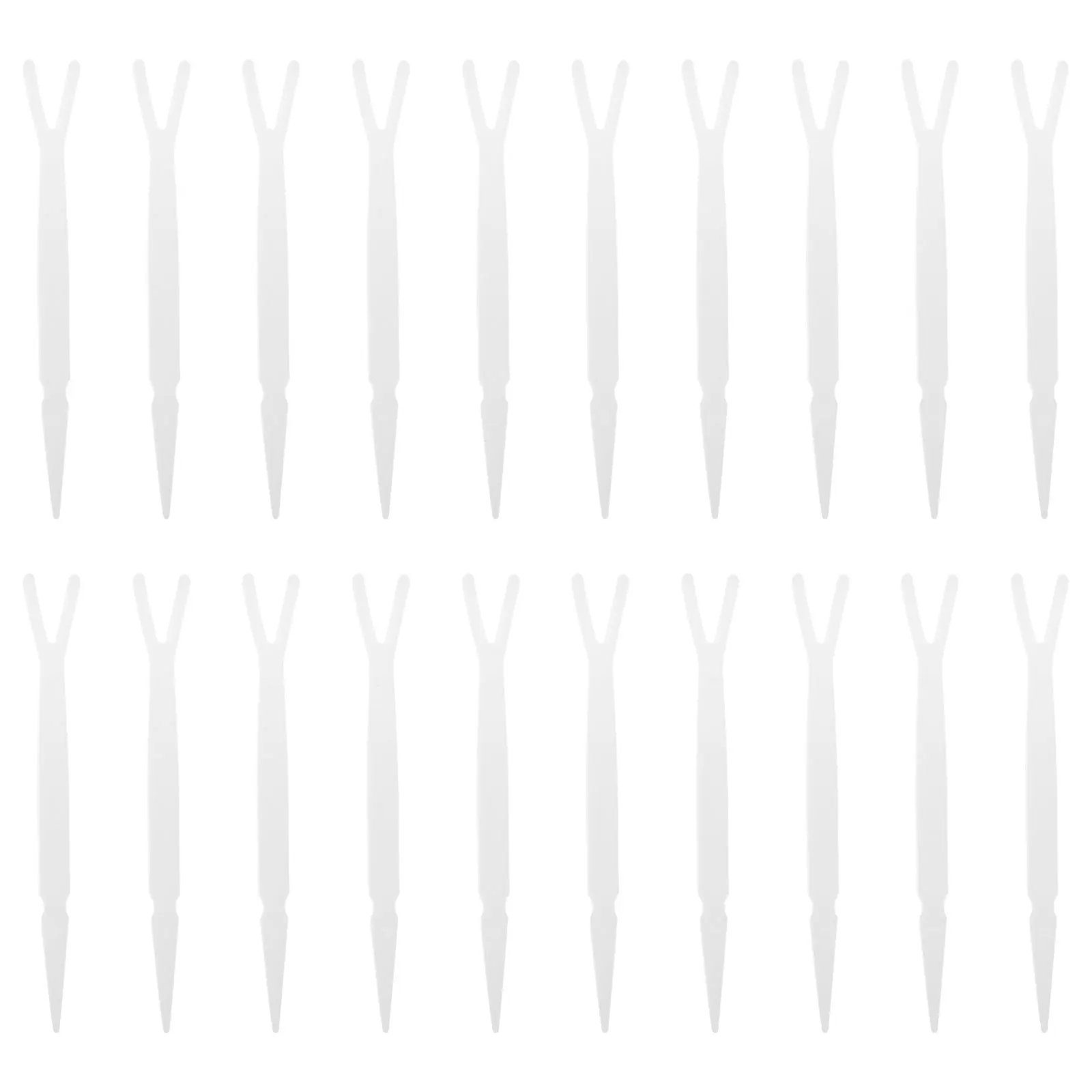 100 pz Forchette Nastro Doppia Palpebra Applicatore Strumento di Plastica Punta A Punta Y-Forcella Design Posizionamento Preciso Fornitura di Trucco Ausiliario