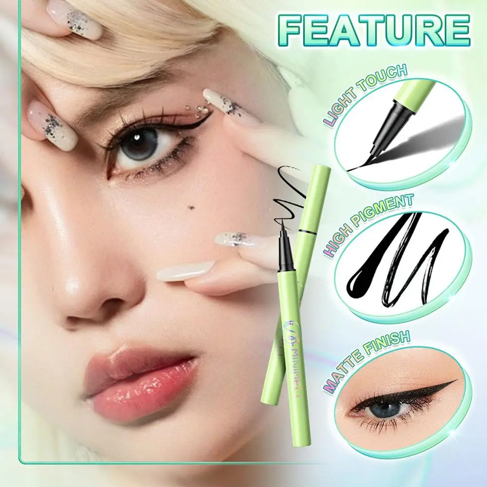 0,6g flüssiger Eyeliner Stift wasserdicht schnell trocknend keine Augen Make-up Comes tics Stift Eyeliner Werkzeuge blühende Schönheit r6u2