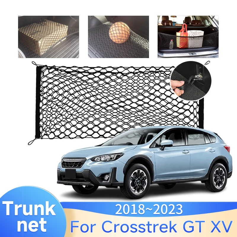 

Car Trunk Net For Subaru Crosstrek GT XV e-BOXER 2018 2019 2020 2021 2022 2023 Elastic Storage Organizer Parts Accessories Tools