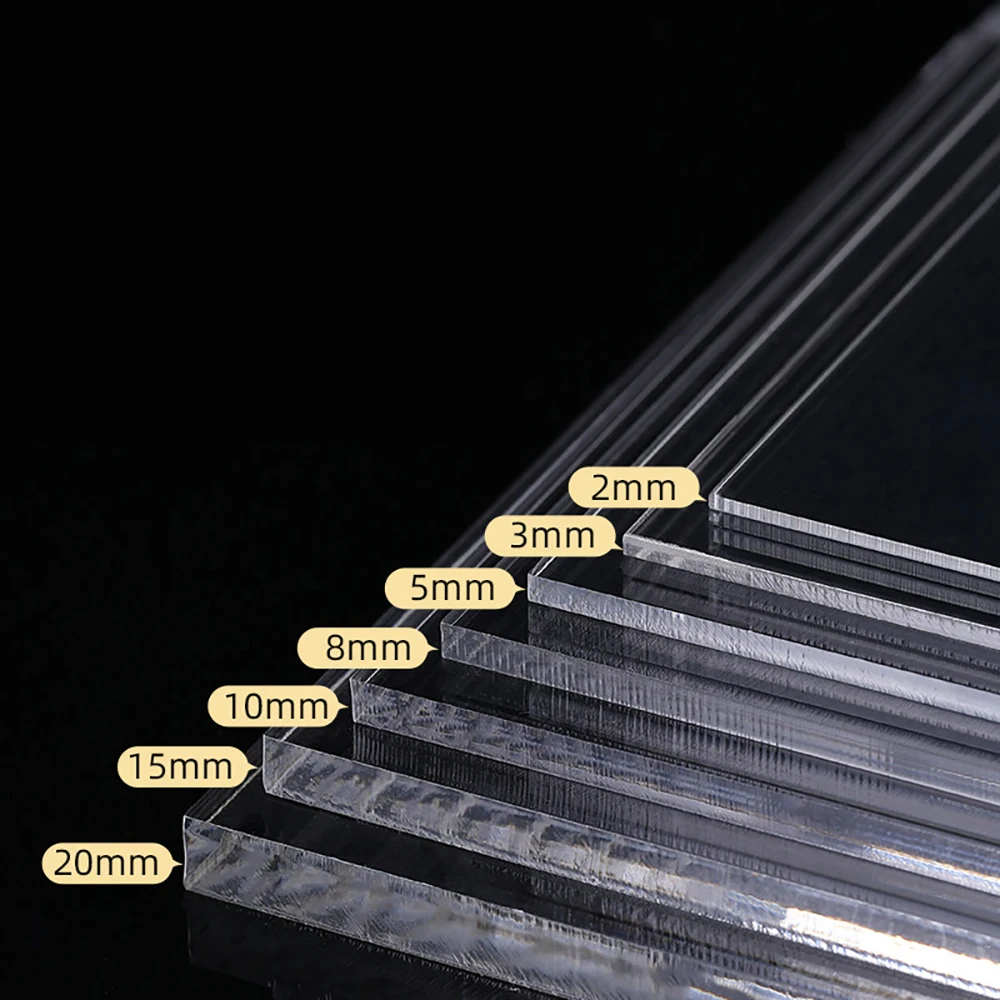 1Pcs High Transparency Board Food Grade Plastic Board Environmentally Friendly Isolation Barrier DIY Processing Thick=1mm-20mm