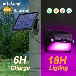 Solar Lights Outdoor with Motion Sensor Solar Wall Lamp Waterproof Street Light by Remote Control for Garden Yard Path Stairs