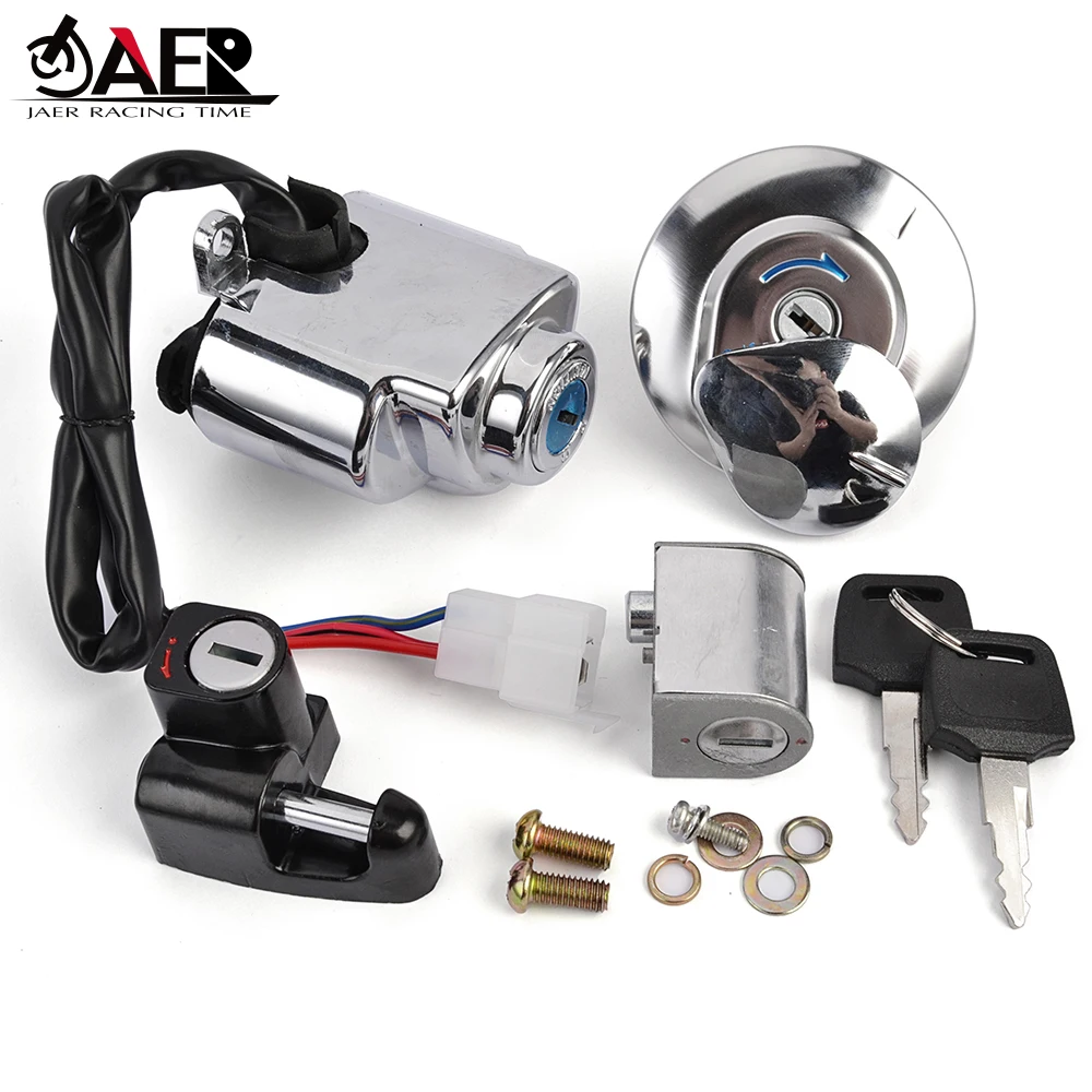 35010-MZ5-000 Fuel Gas Cap Ignition Switch Seat Lock with Key for Honda VF750C2 VF750C Magna VT750C Shadow Aero 35100-MEG-671