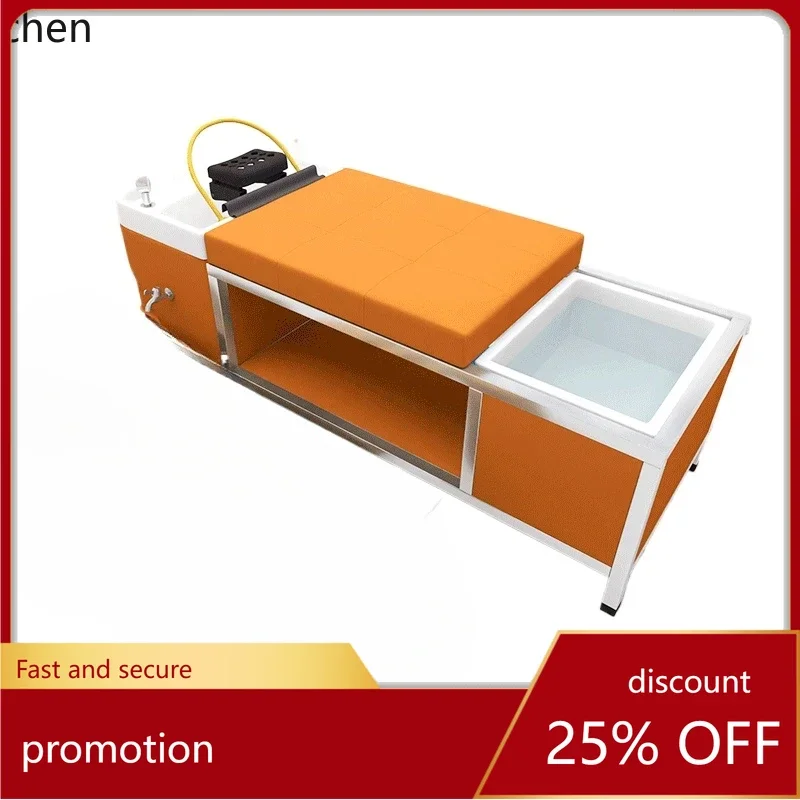 

HT hair salon beauty salon special water circulation fumigation head treatment bed shampoo bed barber shop special