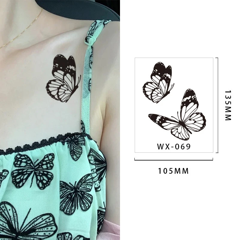 Butterfly Tiny Dancers Commitment-Free Tattoos Herbal Semi-Permanent Temporary Tattoos Waterproof Tattoos Body Art Stickers