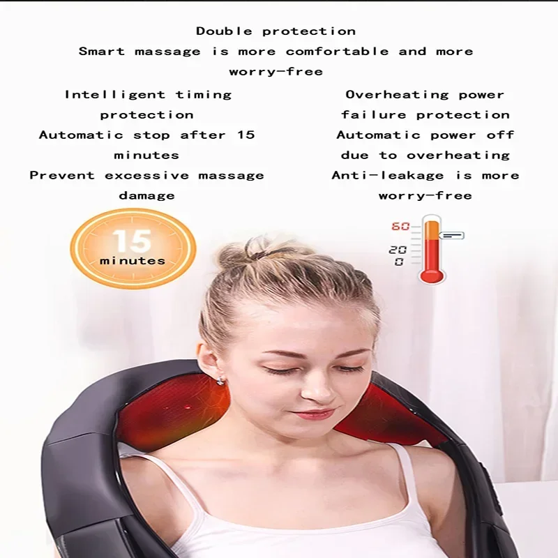 المنزل الكهربائية العمود الفقري العنقي مدلك الرقبة الظهر الخصر الكتف العجن فوز شال الرقبة الكتف الكهربائية الكتف الرقبة مدلك #4