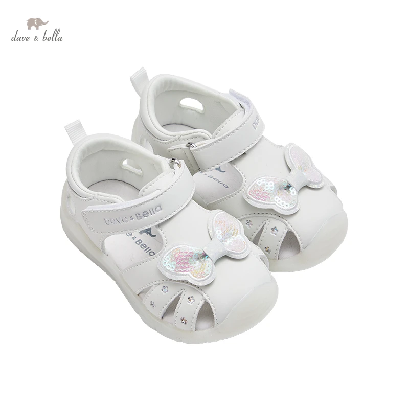 

DB2222058 Dave Bella summer fashion baby girls cartoon appliques shoes cute children girl brand shoes