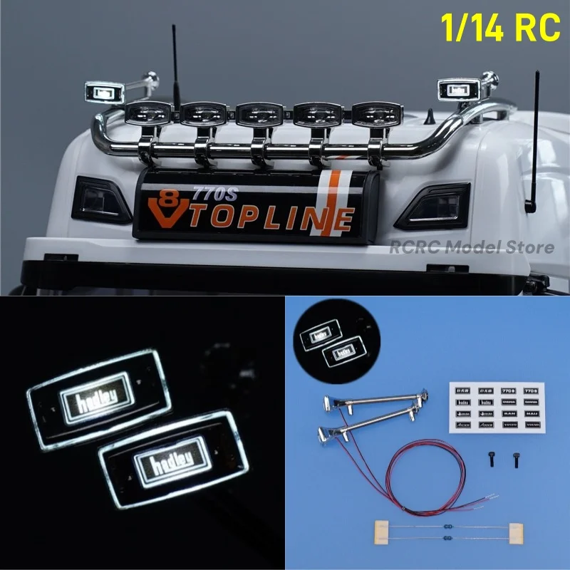 1/14 RC Truck Light Speaker Horn Whistle Decoration For Tamiya Rc 1/14 Tractor Truck 770S R620 AROCS MAN TGX Parts Accessories