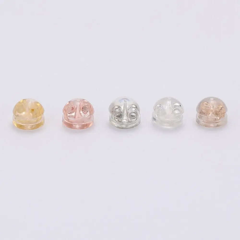 Jewelry Making Earring plugs Soft Glue Accessories Copper DIY Stopper Plugs Earring Pads Ear Stud Backs Earring Back Stoppers