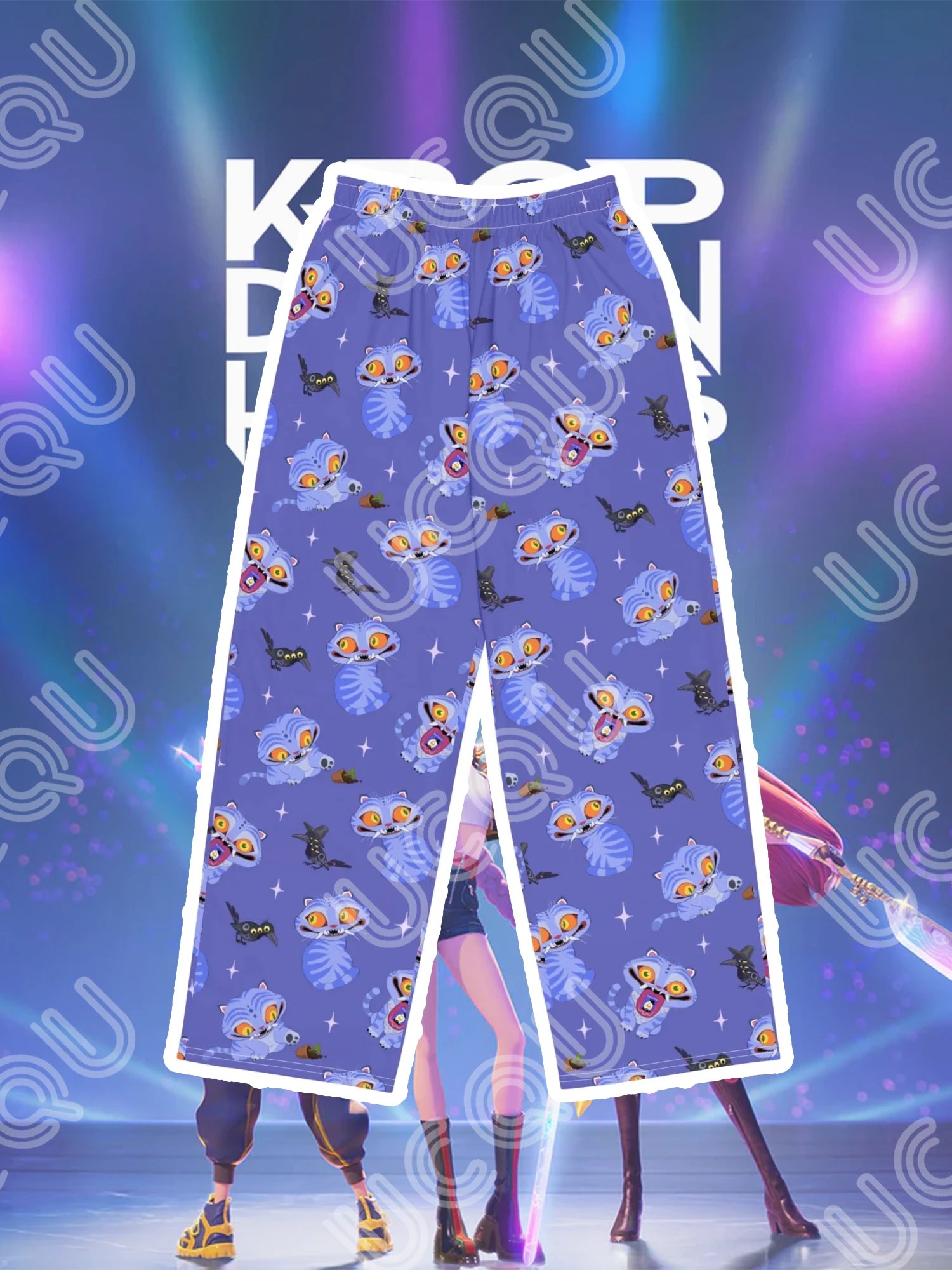 

Hot Sell Kpop Demon Hunters Derpy Tiger Printed Pants Home Pants Trend Casual Boy Girls Pajama Pants Christmas Role Play Costume