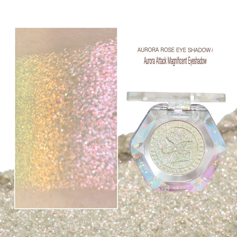 Xunfeite optische kameleon oogschaduw, puur en oogverblindend, één kleur highlights, fijn en kristalhelder