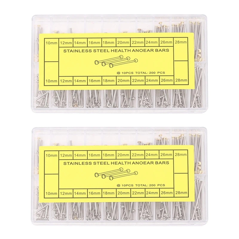 

A96Q-2 Box Watch Repair Tools Set Kits Watch Strap Screws Assortment Tube Friction Pin Clasps Rivet Ends 10Mm-28Mm