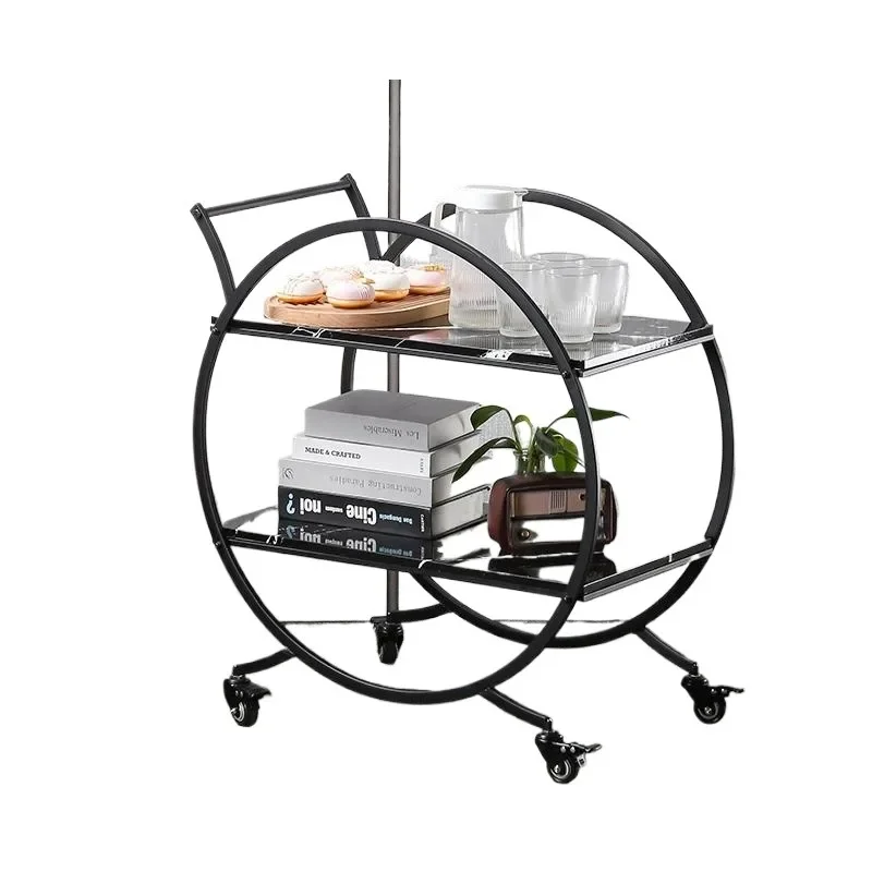 

Dining Cart Trolley Hotel Restaurant Drinks Mobile Cake Delivery Trolley Household Tea Cart